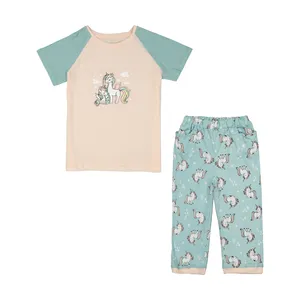 ست تی شرت و شلوار دخترانه ناربن مدل 1521398-21