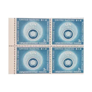 تمبر یادگاری مدل سازمان ملل مجموعه 4 عددی 