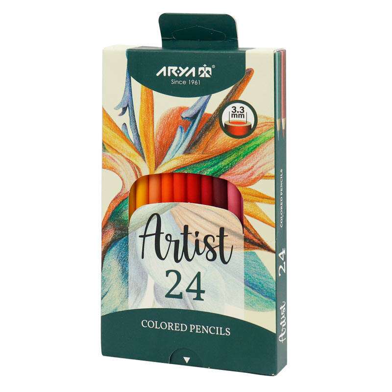 مداد رنگی 24 رنگ آریا مدل 3602