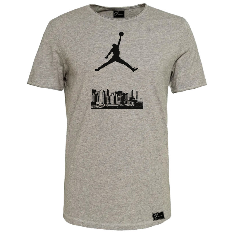 تیشرت آستین کوتاه مردانه کد M209 رنگ طوسی