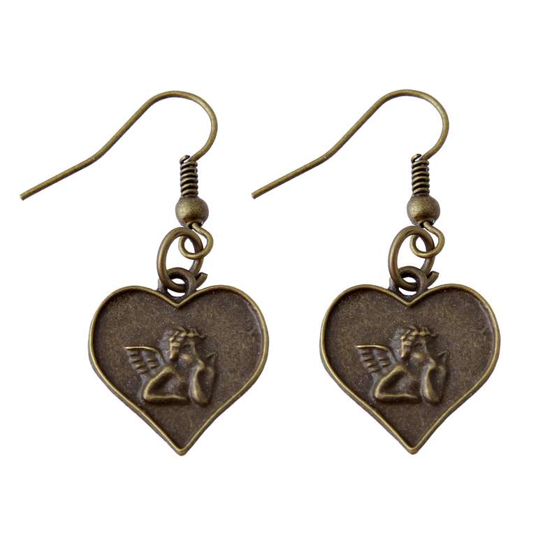 گوشواره دخترانه مدل فلزی فانتزی کد GZN_094