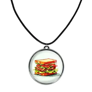 گردنبند خندالو مدل فست فود (Fast Food) کد 3657136572