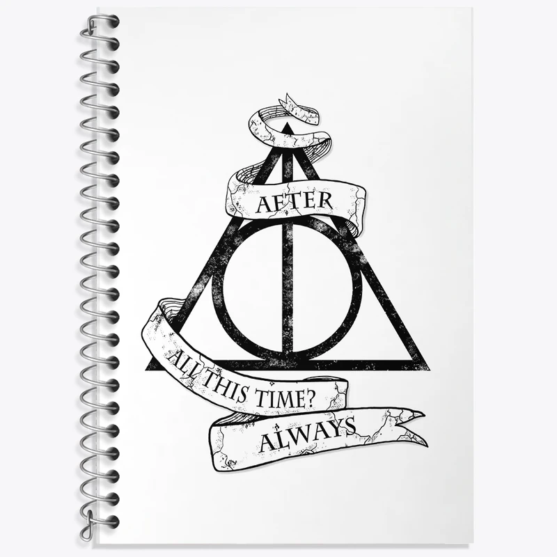 دفتر زبان 50 برگ خندالو مدل سه خط طرح هری پاتر (Harry Potter) کد F2459