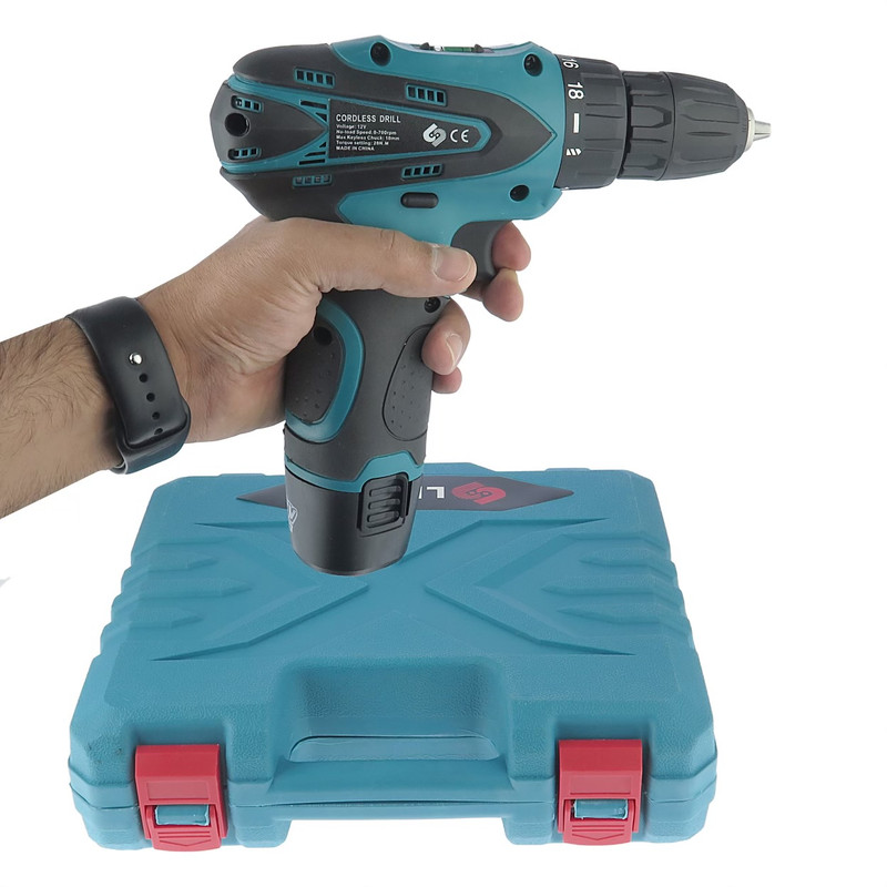 مجموعه 24 عددی دریل پیچ گوشتی چکشی شارژی مسترتولز کد 24