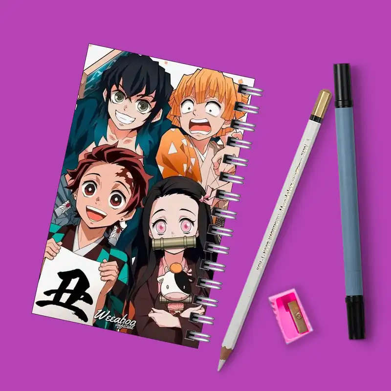 دفترچه یادداشت مدل to do list طرح انیمه شیطان کش کد 0014942