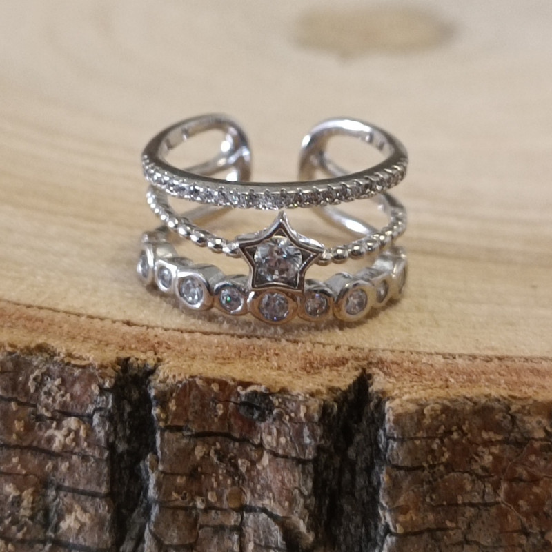 انگشتر زنانه مدل تاج نگین دار