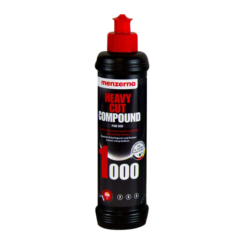 مایع پولیش بدنه خودرو منزرنا مدل HeavyCutCompound1000 حجم 250 میلی لیتر