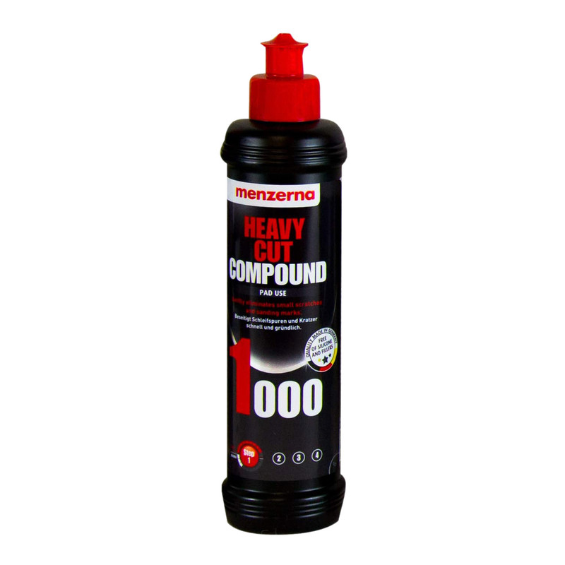 مایع پولیش بدنه خودرو منزرنا مدل HeavyCutCompound1000 حجم 250 میلی لیتر