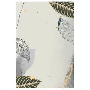 فرش پارچه‌ای مدل فرشینه طرح مینیمال برگ کد AR3059196