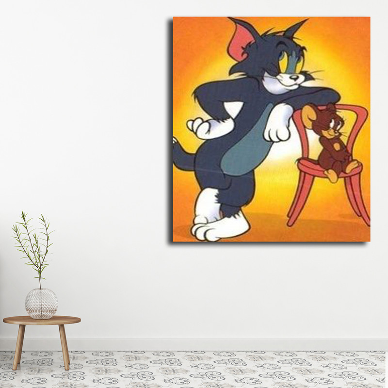 تابلو کودک و نوزاد مدل تام و جری کد 11