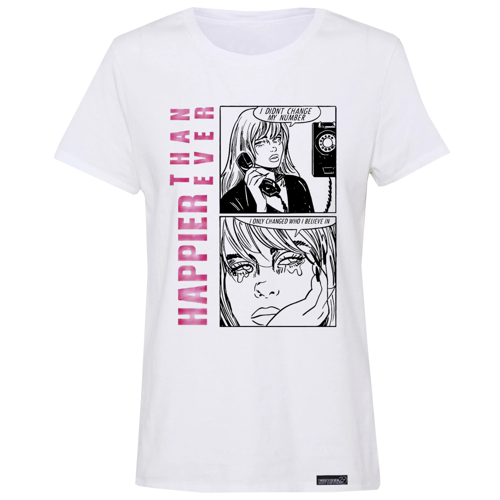 تی شرت آستین کوتاه زنانه 27 مدل  بیلی آیلیش کد WN1097