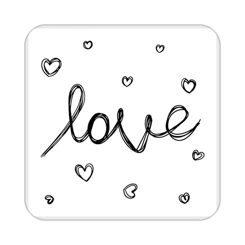 زیر لیوانی کاکتی طرح عاشقانه مدل mp37669