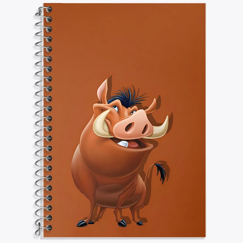 دفتر زبان 50 برگ خندالو مدل دو خط طرح شیر شاه کد N3744