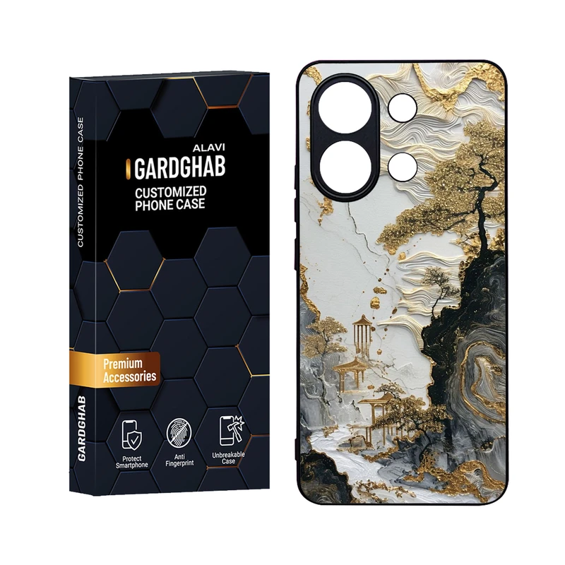 کاور گارد قاب علوی مدل Glass مناسب برای گوشی موبایل شیائومی Redmi Note 13 4G