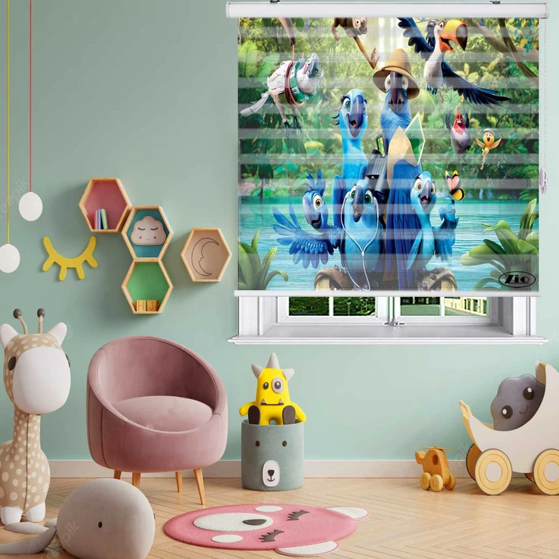  پرده زبرا زیو مدل K3133 سایز 150x150 سانتی متر