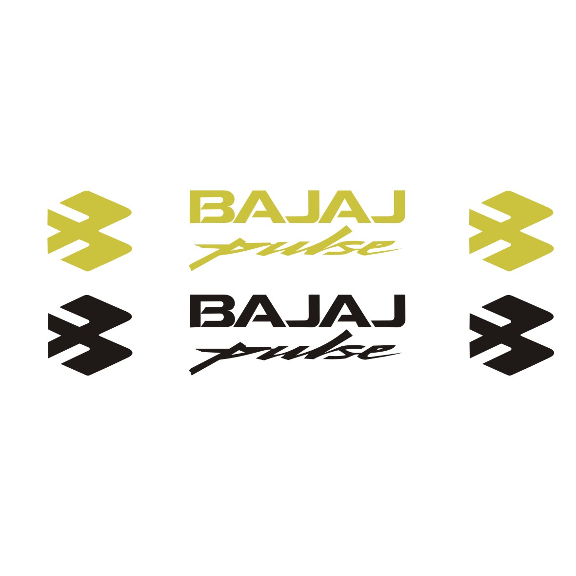 برچسب بدنه موتورسیکلت طرح پالس کد BAJ02 بسته دو عددی
