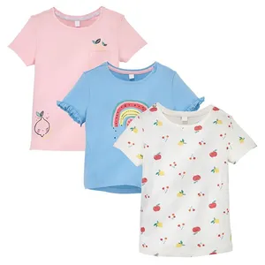 تی شرت دخترانه ایمپی دیمپی مدل G386 مجموعه 3 عددی