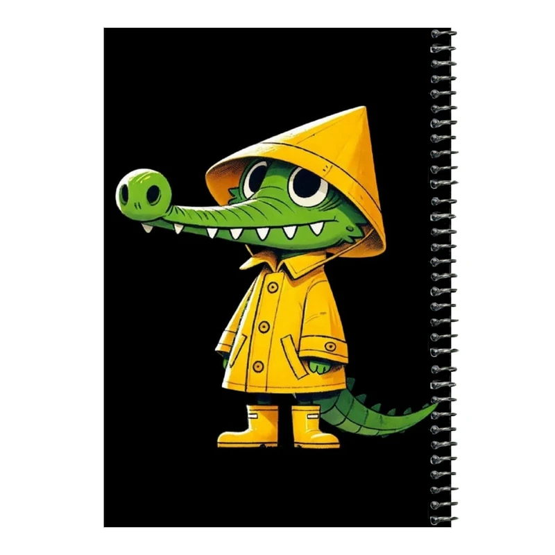 دفتر مشق 80 برگ اس جی مدل تمساح و کلاه    