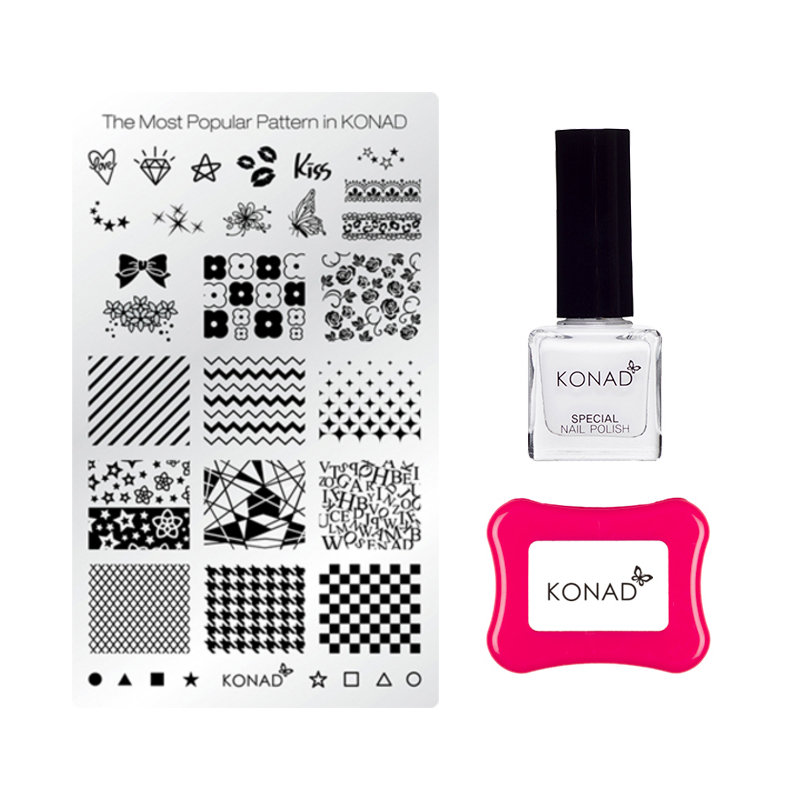 مجموعه آرایش ناخن کناد مدل Basic Gelly Stamping Set