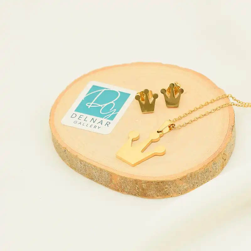 نیم ست زنانه دلنار گالری مدل تاج