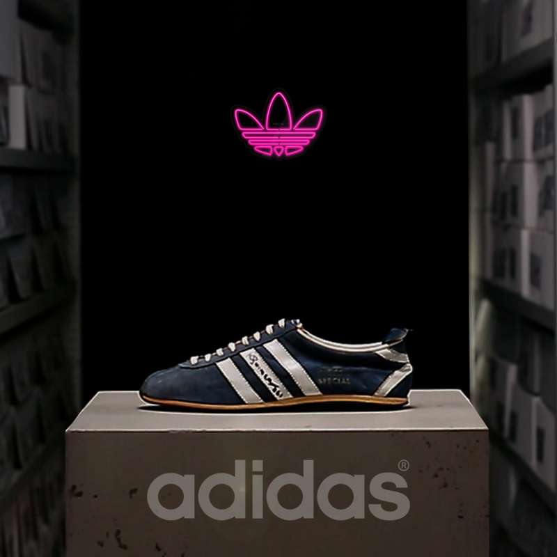 چراغ دیواری نئون دیزاین طرح Adidas-Logo-BL_PN