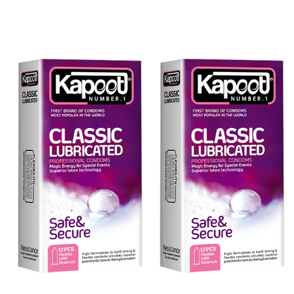 کاندوم کاپوت مدل Classic Lubricated مجموعه 2 عددی