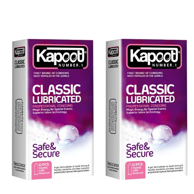 کاندوم کاپوت مدل Classic Lubricated مجموعه 2 عددی کاندوم کاپوت مدل Classic Lubricated مجموعه 2 عددی