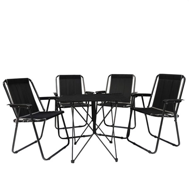 میز و صندلی سفری تاشو 4 نفره تکسپود مدل آلفا بسته 5 عددی