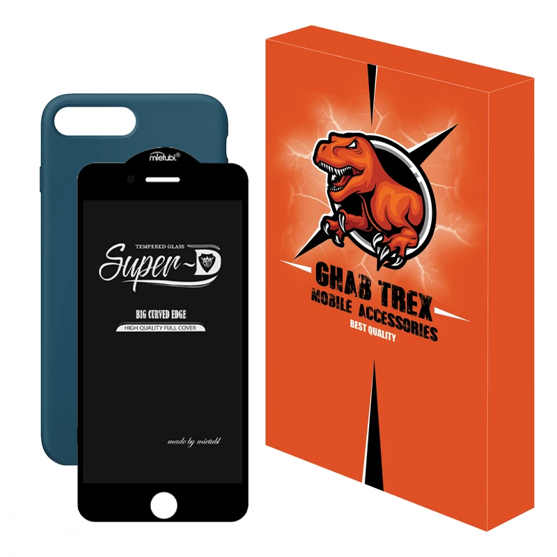 کاور قاب تی رکس مدل 2SDB  مناسب برای گوشی موبایل اپل iPhone 8 Plus به همراه محافظ صفحه نمایش