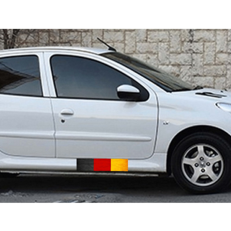 برچسب پارکابی خودرو طرح پرچم آلمان کد SP012 بسته 2 عددی