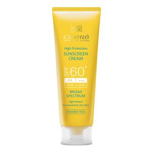 کرم ضدآفتاب بی‌رنگ سینره مدل SPF60 مناسب انواع پوست، حجم 50 میلی‌لیتر