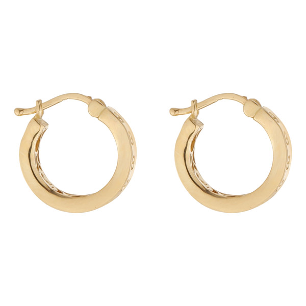 گوشواره طلا کم اجرت 18 عیار زنانه گلدم مدل E-2311007