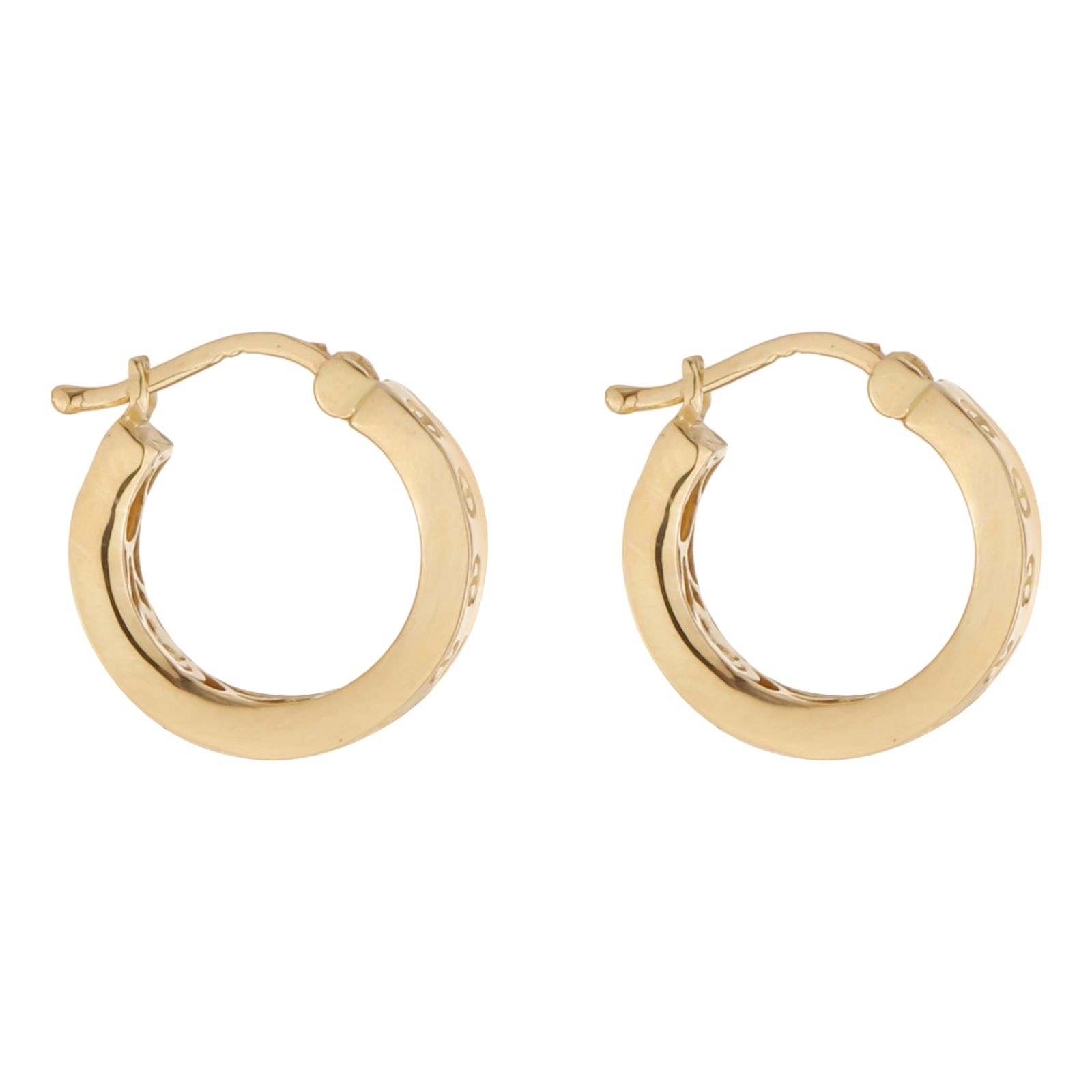 گوشواره طلا کم اجرت 18 عیار زنانه گلدم مدل E-2311007 -  - 1