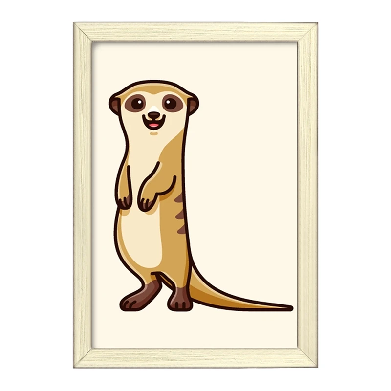 تابلو خندالو طرح حیوانات بامزه موش خرما کد 28187