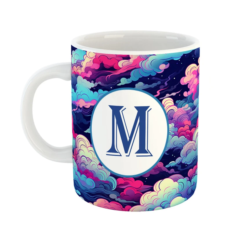 ماگ پاد افرین مدل فانتزی طرح حرف M کد 15