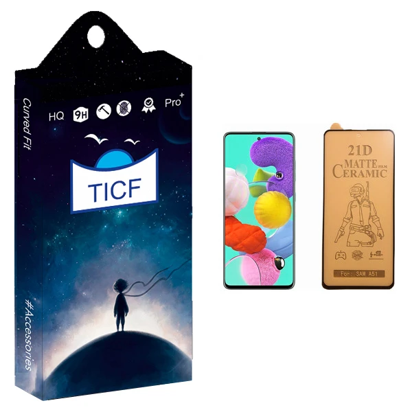 محافظ صفحه نمایش سرامیکی تی ای سی اف مدل +HD مناسب برای گوشی موبایل سامسونگ Galaxy A51