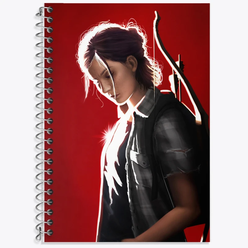 دفتر زبان 50 برگ خندالو مدل دو خط طرح لست آف آس (The Last Of Us) کد F1588