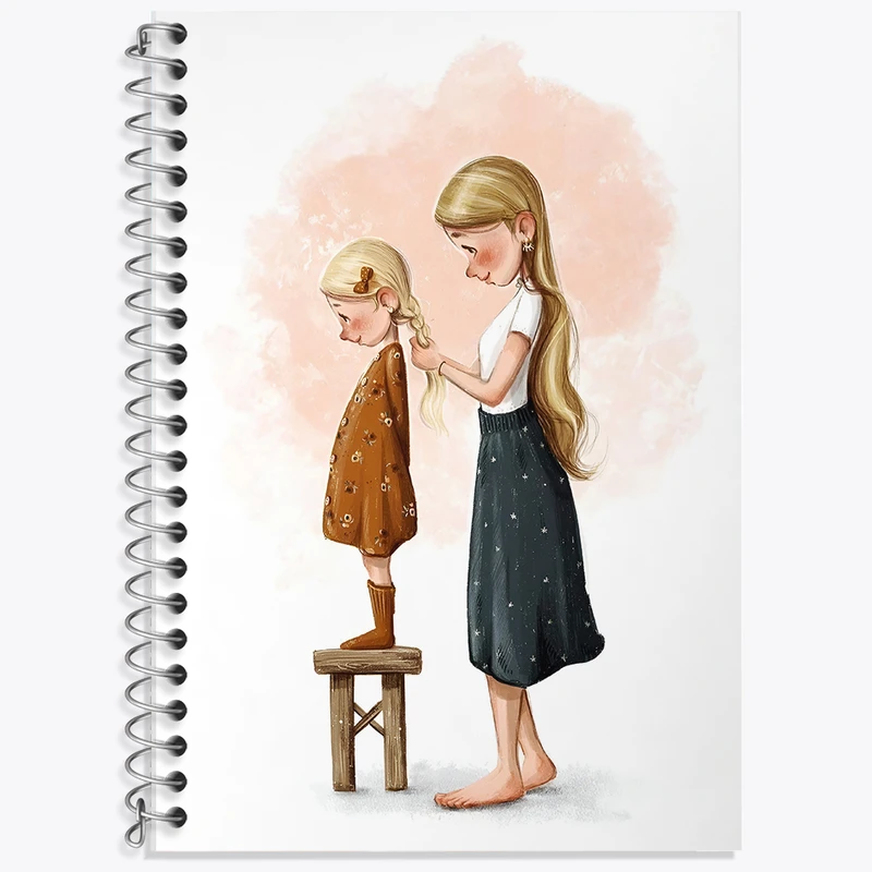 دفتر لغت 50 برگ خندالو طرح مادر دختری کد F7398