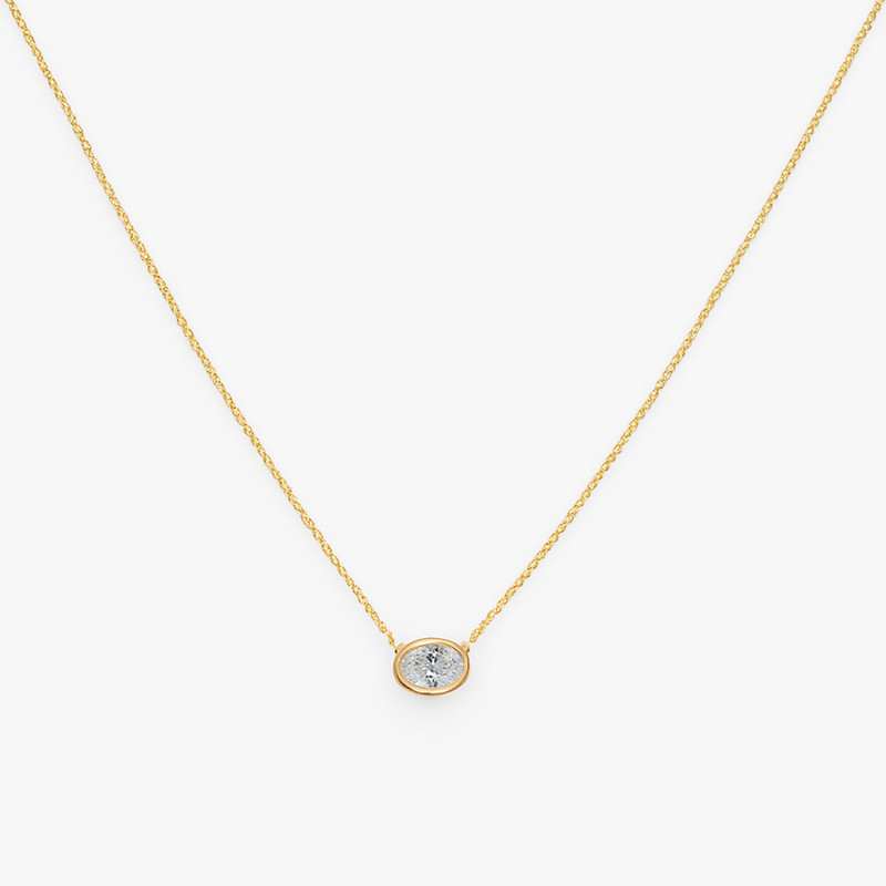 گردنبند طلا 18 عیار زنانه با زنجیر حلقهای (فلامینگو) الهه فرمانیان مدل G 98