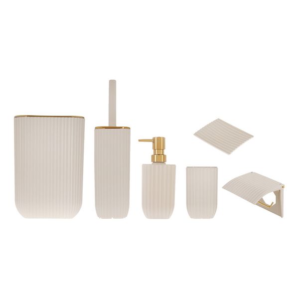 ست سرویس بهداشتی 6 پارچه همارا مدل بادبزنی چهار گوش