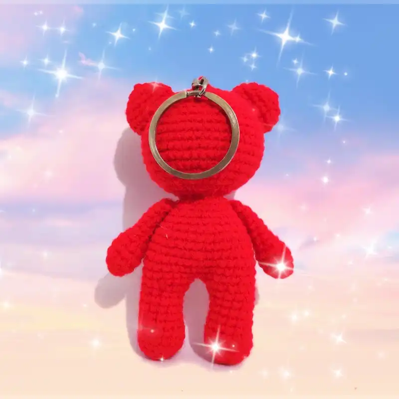 جاکلیدی بافتنی مدل آویز خرس کد 90020