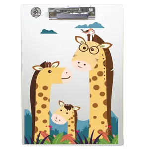 تخته شاسی طه چوب  مدل Giraffe glasses01 سایز A4