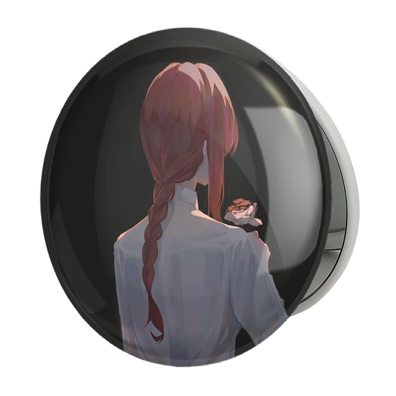 آینه جیبی خندالو طرح ماکیما انیمه مرد اره ای Chainsaw Man مدل تاشو کد 22341 