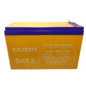باتری یو پی اس 12 ولت 9 آمپر ساعت سان پاور مدل XY12V9AH