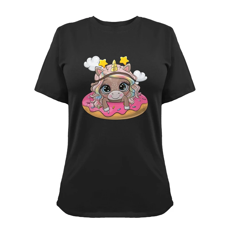 تی شرت آستین کوتاه زنانه مدل G1402092311 رنگ مشکی