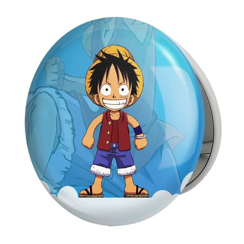 آینه جیبی خندالو طرح لوفی انیمه وان پیس One Piece مدل تاشو کد 17257 