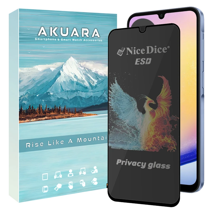 محافظ صفحه نمایش حریم شخصی آکوآرا مدل PRV-NCD AKU npv1 مناسب برای گوشی موبایل سامسونگ Galaxy A03s / F13  