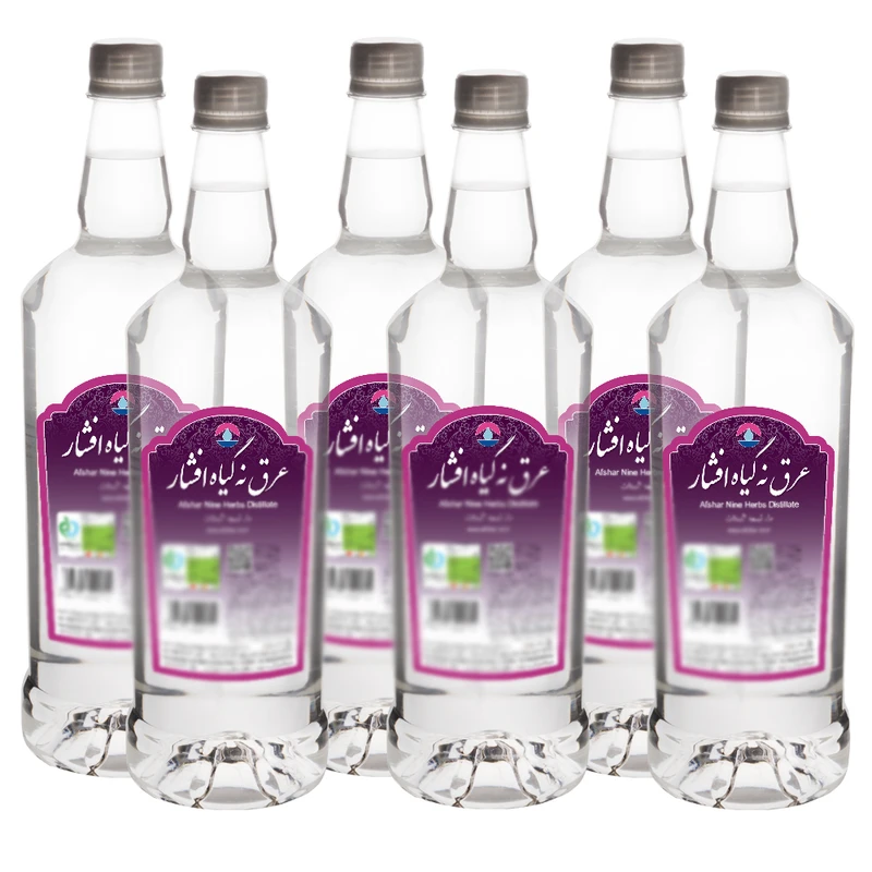 عرق نه گیاه افشار - 1 لیتر بسته 6 عددی