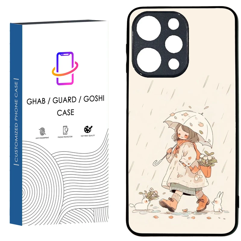 کاور قاب گارد گوشی طرح دخترانه کد 22 - tpu مناسب برای گوشی موبایل شیائومی Redmi 12 4G