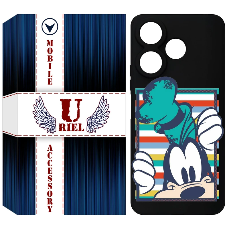 کاور یوریل قاب مدل KSH کد 2 طرح سگ مناسب برای گوشی موبایل شیائومی Redmi 13 4G / Redmi 13 5G / Poco M6 4G